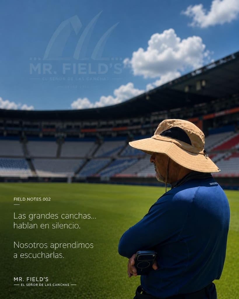 FIELD NOTES 001 — Dirección técnica y visión en campos deportivos MR. FIELD'S